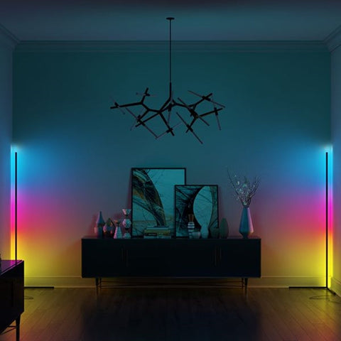 CornerGlow Lampa LED do Rogu | Lampa Podłogowa | Minimalistyczny Design z Aluminium