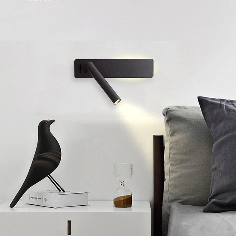 Lampa Ścienna Nox | Regulowana Lampka LED do Czytania | Minimalistyczny Design