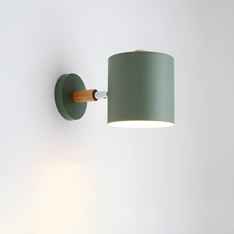Sveno | Lampa Ścienna | Metal i Drewno