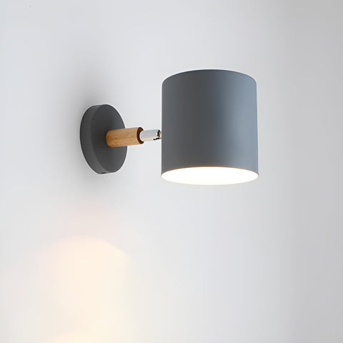 Sveno | Lampa Ścienna | Metal i Drewno