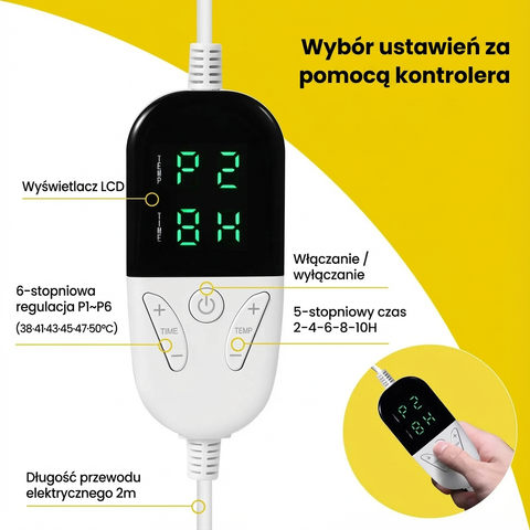 Koc Elektryczny Nivora | Koc Grzewczy do Domu | Miękka Tkanina