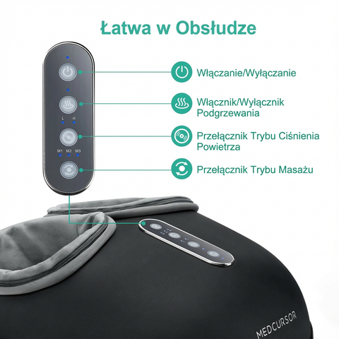 Masażer Stóp Calvero | Elektryczny Masażer z Podgrzewaniem | Relaks Domowy