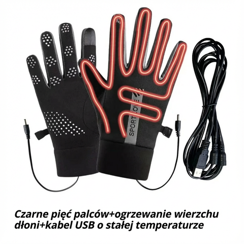 Rękawice Grzewcze ThermoGrip | Rękawice Elektryczne USB | Ogrzewanie Dłoni