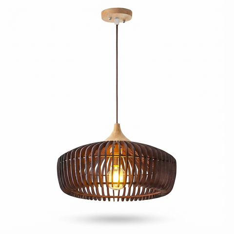 Lampa Sora | Lampa wisząca drewniana | Styl japońsko-skandynawski