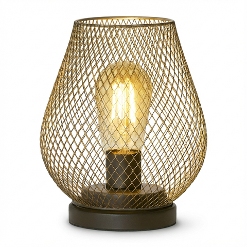 Lampa Siatkowa Lumo | Lampa Stołowa Dekoracyjna | Metalowa Oprawa