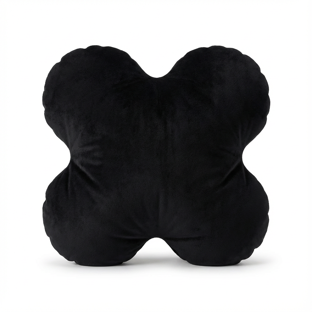 Poduszka Dekoracyjna Clover | Miękka Poduszka Pluszowa | Designerski Kształt