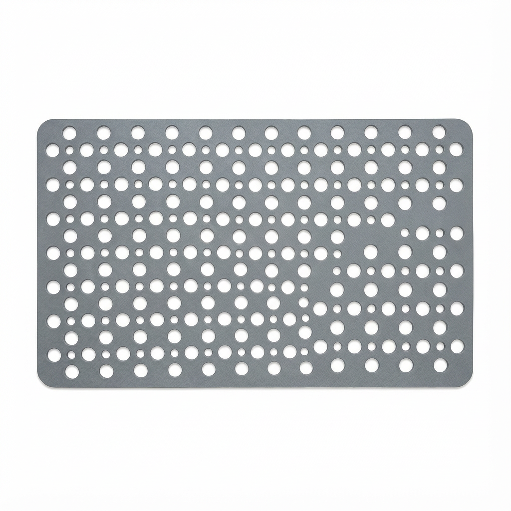 Mata łazienkowa FlowGrip | Antypoślizgowa mata do prysznica | Perforowane PVC