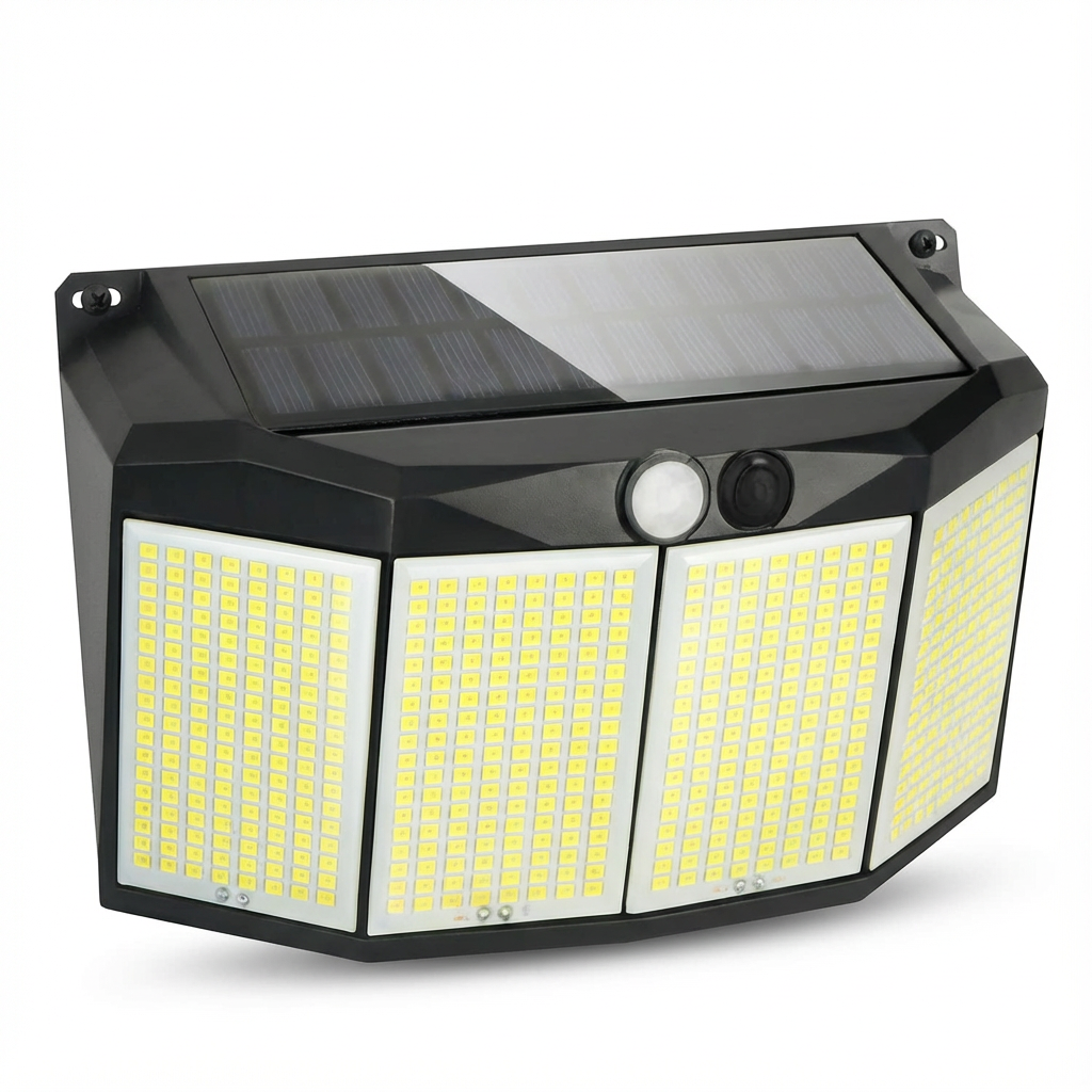 Reflektor Solarny SolarMax | Lampa Zewnętrzna LED 576 | Czujnik Ruchu IP65