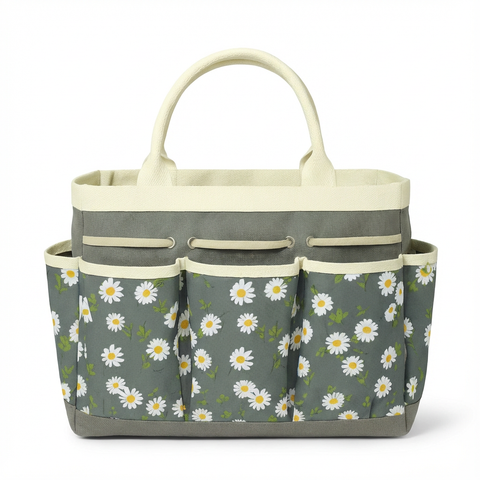 Torba Liora | Organizer Ogrodowy | Wodoodporny Oxford z Kwiatowym Wzorem