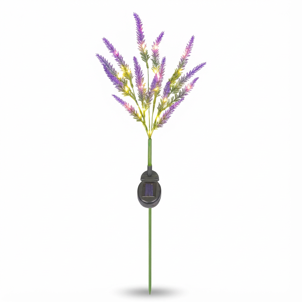 Lampa Lavenderis | Lampa solarna ogrodowa | Oświetlenie LED w formie lawendy