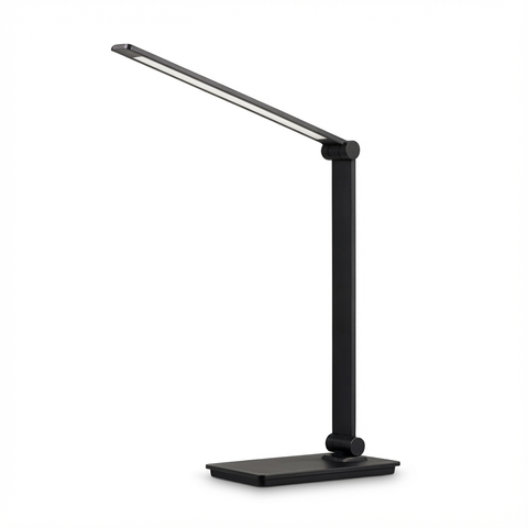 Lampa DeskCharge | Lampka biurkowa LED | Regulowane ramię z ładowarką bezprzewodową