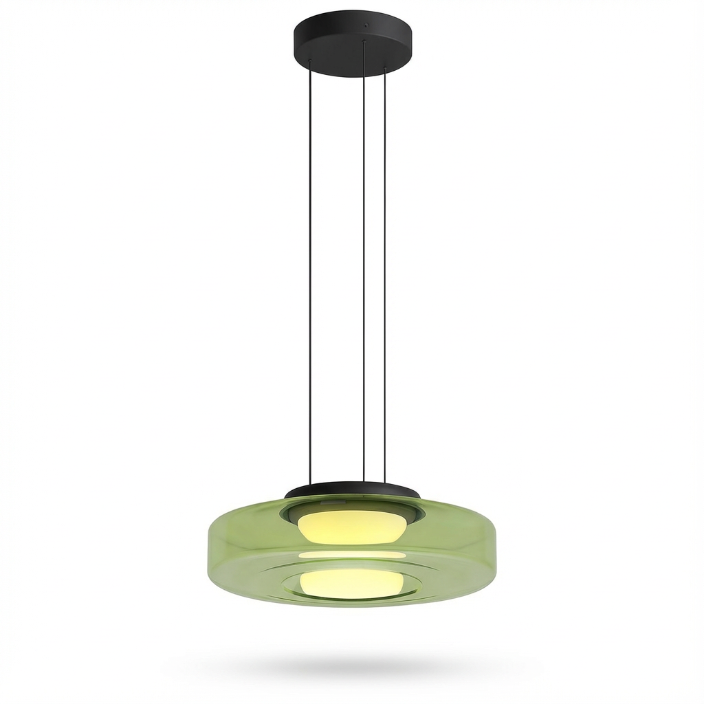 Lampa Circo | Lampa wisząca LED | Szklany klosz o geometrycznej formie