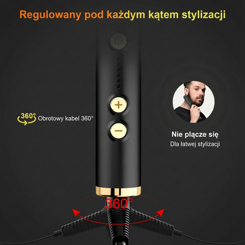 Grzebień Prostujący do Brody Navor | Elektryczny Prostownik do Brody | Szybkie Nagrzewanie