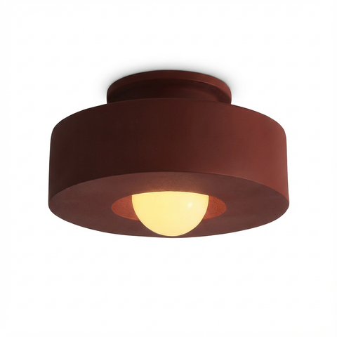 Lampa Sufitowa Kumo | Geometryczne Oświetlenie Wabi-Sabi | Metal i Żywica