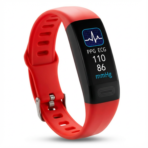 Opaska SmartCardio V19 | Monitor PPG i EKG | Opaska Fitness z Pomiarem Ciśnienia