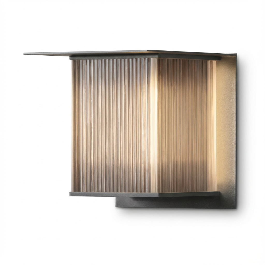 Lampa elewacyjna Arin | Nowoczesne oświetlenie zewnętrzne | Metal i akryl