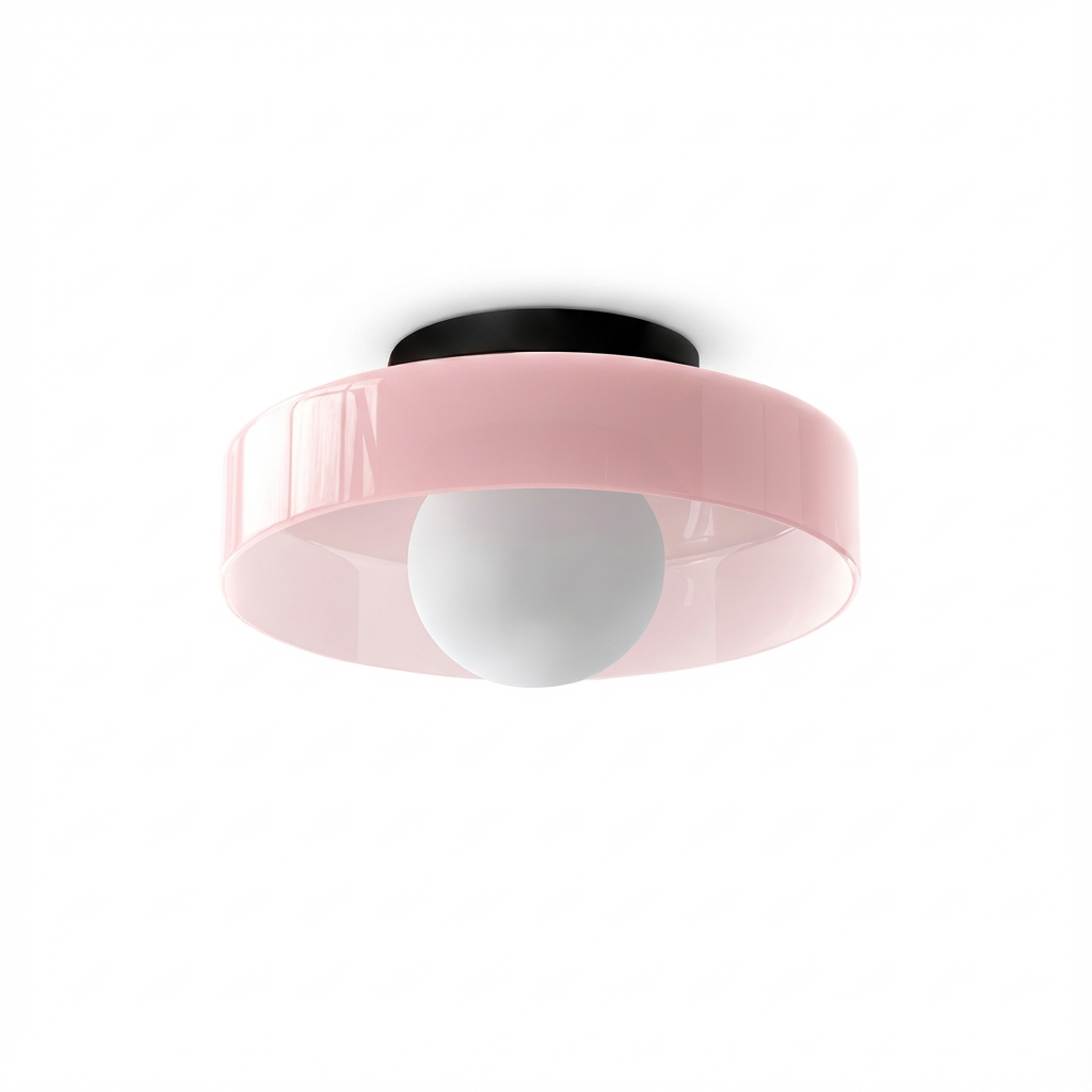 Plafoniera Rondo | Lampa Sufitowa Flush Mount | Nowoczesna Forma z Kloszem
