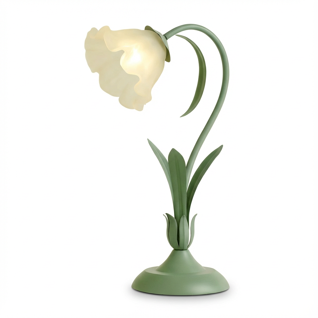 Lampa Stołowa Fleuris | Stylizowana Lampa Kwiatowa | Vintage Elegancja