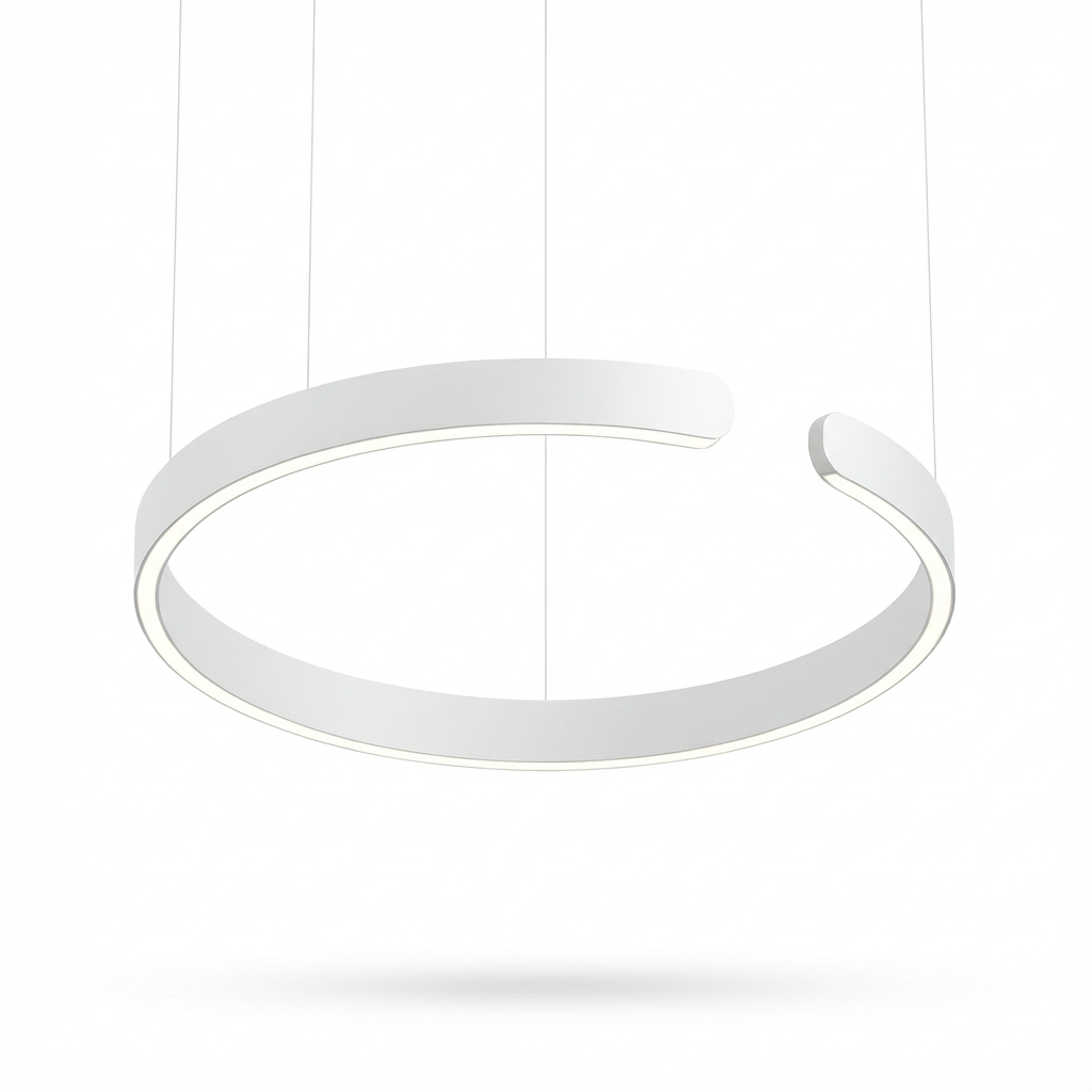 Lampa Wisząca Circa | Nowoczesna Lampa Sufitowa LED | Okrągła Forma z Metalu