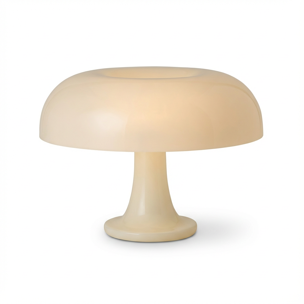 Lampka NessoForm | Lampa Stołowa Grzybek | Styl Skandynawski LED z Regulacją Jasności