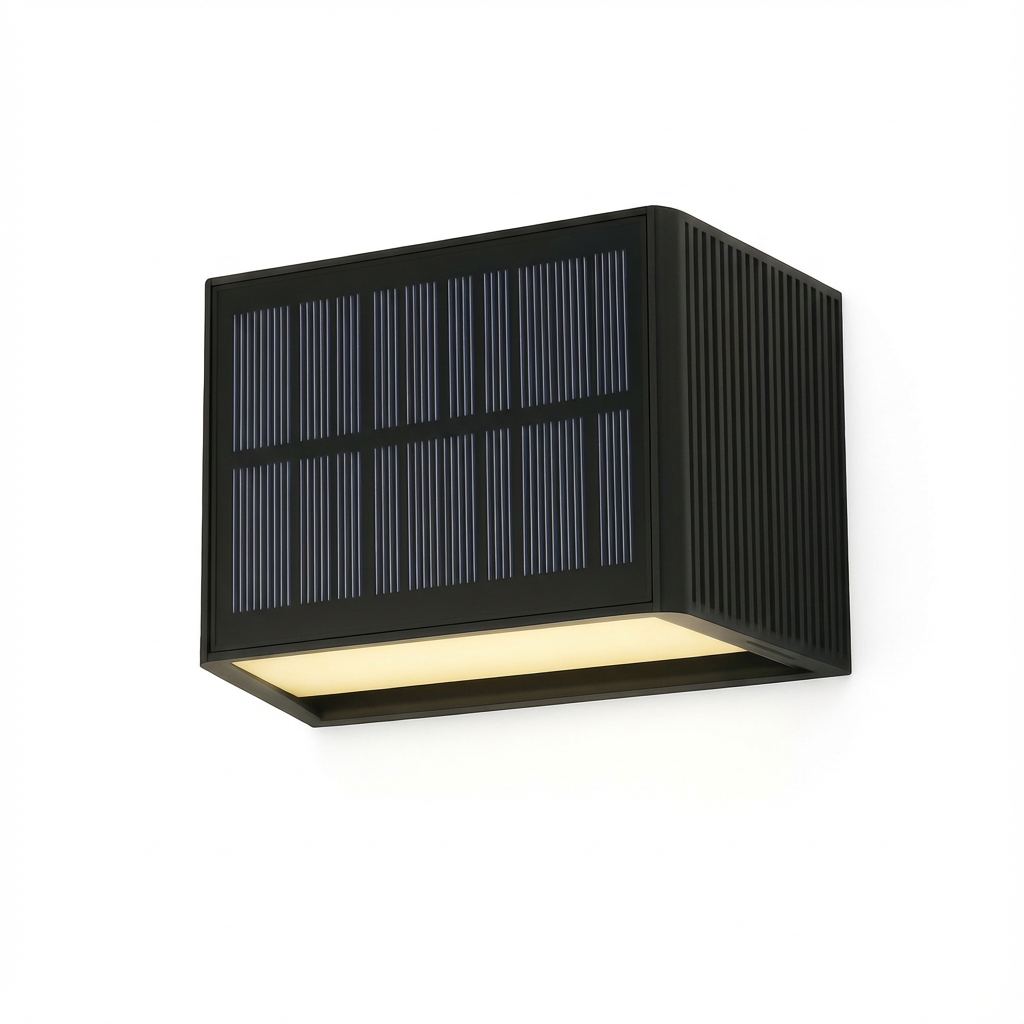Lampa Elewacyjna SunGlow | Kinkiet Zewnętrzny LED | Zasilanie Solarne