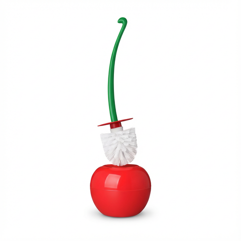 CherryBrush | Szczotka WC z pojemnikiem | Minimalistyczny design ABS