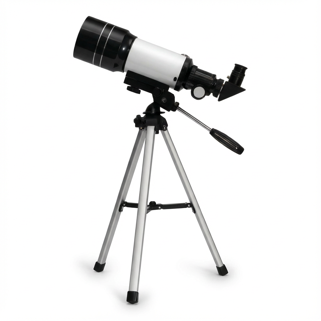StellaView 70 | Teleskop astronomiczny dla początkujących | Soczewka 70mm i statyw aluminiowy