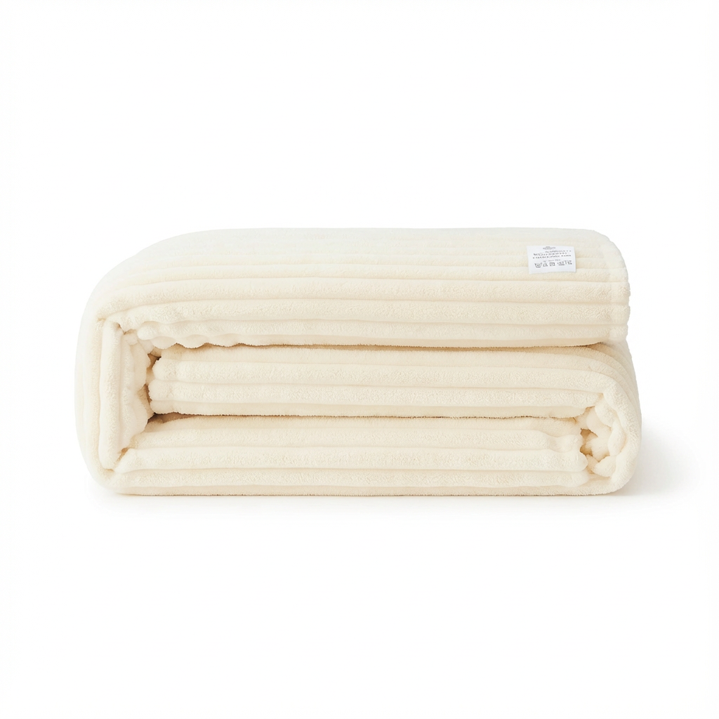 Koc CozyStripe | Koc Zimowy Dekoracyjny | Miękki Polar Flanelowy