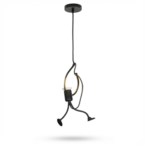 Lampa Postać Wisząca | Lampa Sufitowa Dekoracyjna | Metalowa Konstrukcja