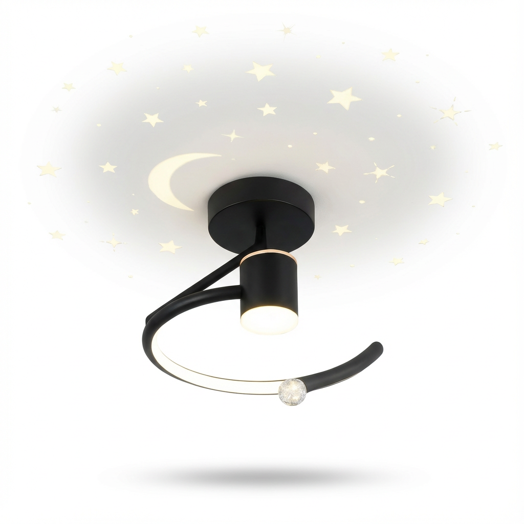 Plafon StellaGlow | Lampa sufitowa LED z projekcją | Gwiezdny efekt