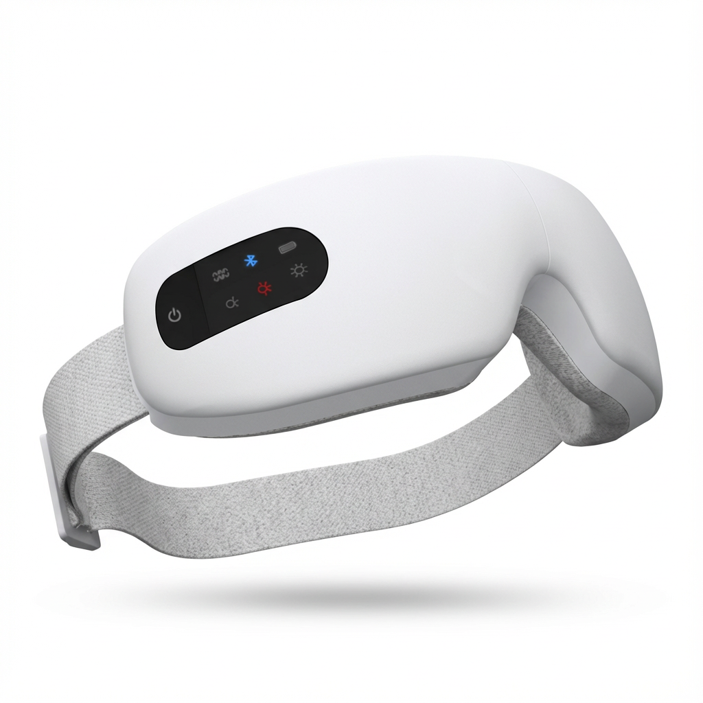 Opaska Smart Evida | Akcesorium Relaksacyjne do Oczu | Bluetooth i Regulowana Kompresja