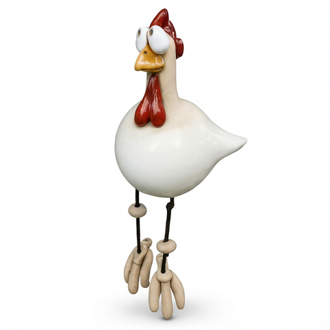 Figurka Ozdobna Greta | Dekoracja Ogrodowa | Ręcznie Szkliwiona Ceramika