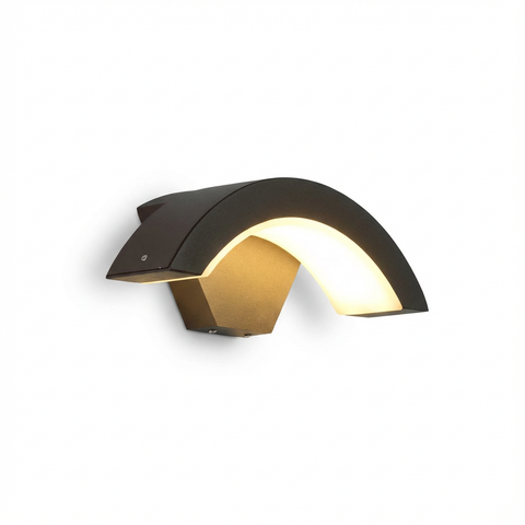 Lampa Elvo | Lampa elewacyjna z czujnikiem ruchu | Metal i akryl