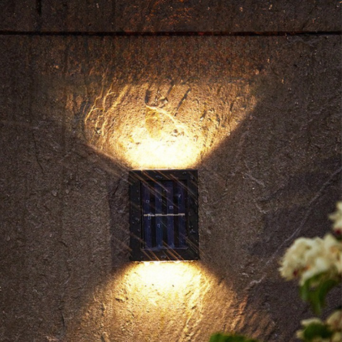 Lampa Fencis | Kinkiet solarny LED | Oświetlenie ogrodowe na płot i taras