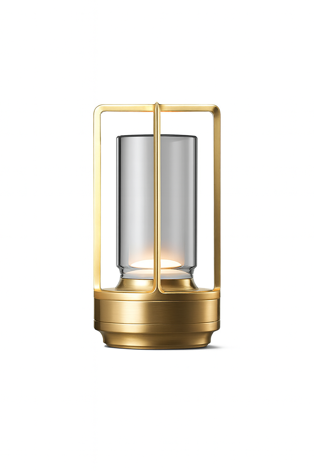 Lampa Aurea | Lampka stołowa LED | Elegancka forma latarni z metalowym wykończeniem