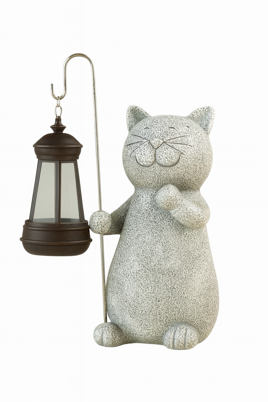 Lampa Felis | Lampa solarna ogrodowa | Figurka kota z latarnią LED