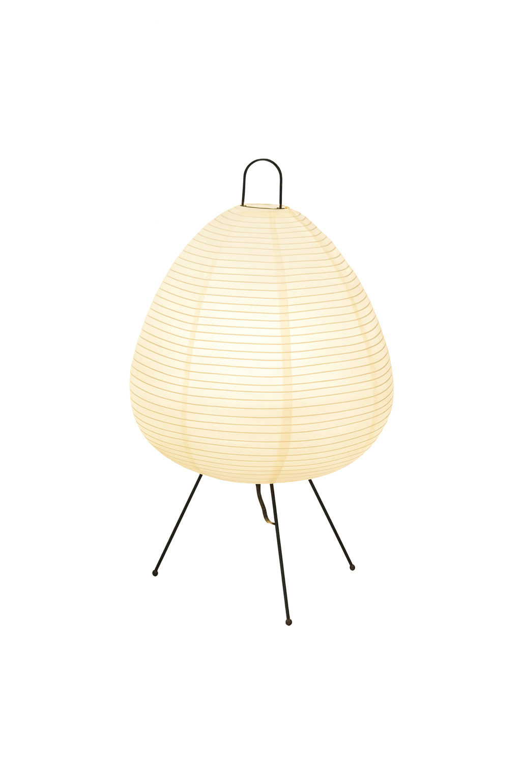 Lampa Stołowa Akari | Lampa z Papierowym Kloszem | Styl Japoński na Trójnogu