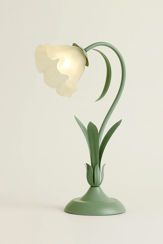 Lampa Stołowa Fleuris | Stylizowana Lampa Kwiatowa | Vintage Elegancja