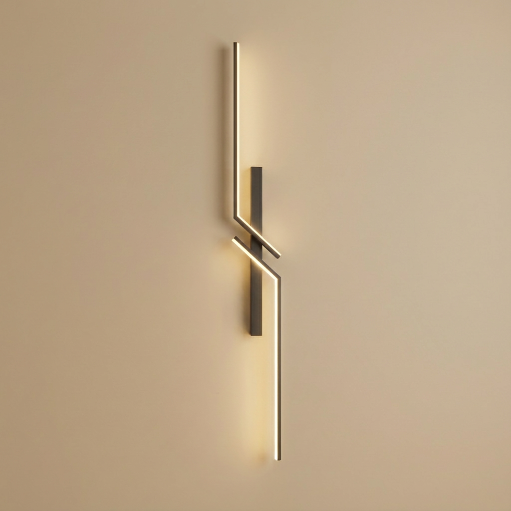 LAMPA ŚCIENNA LINORA LED | Minimalistyczne Oświetlenie Japandi | Aluminiowa Lampa Pionowa