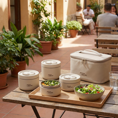 Zestaw MealKeeper | Lunchbox Termiczny | Stal Nierdzewna z Uszczelką Silikonową