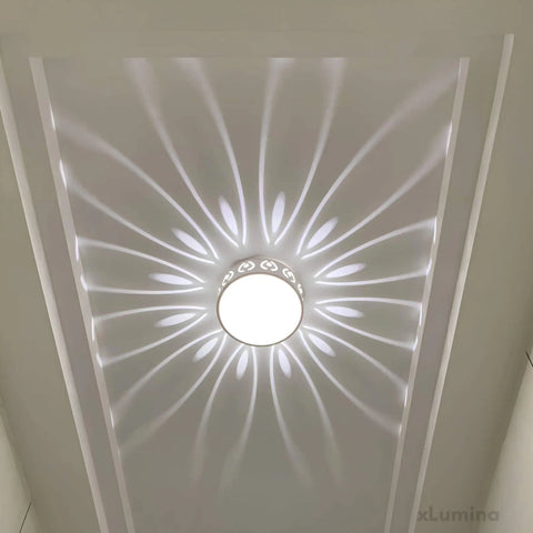 Lampa Sufitowa Lunoval | Nowoczesne Oświetlenie LED | Kryształ i Akryl