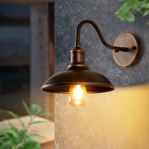 Kinkiet ogrodowy Runo | Lampa ścienna z metalu | Styl vintage IP44