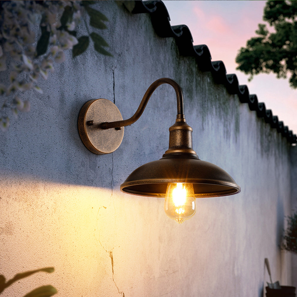 Kinkiet ogrodowy Runo | Lampa ścienna z metalu | Styl vintage IP44