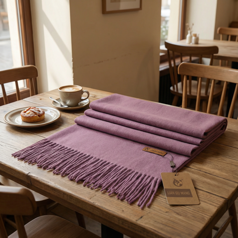 Szalik Krysta | Szal Zimowy Damski | Czysty Kaszmir