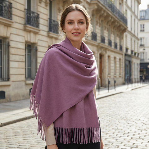 Szalik Krysta | Szal Zimowy Damski | Czysty Kaszmir