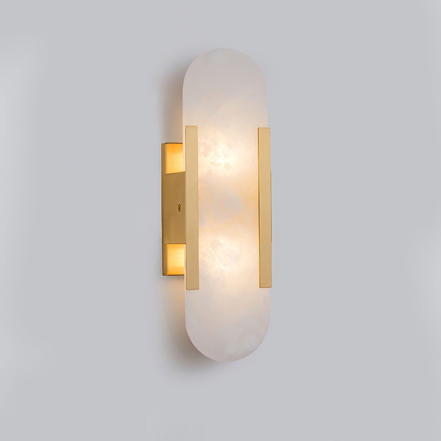 Kinkiet Livo | Lampa ścienna z alabastru | Nowoczesna forma wertykalna