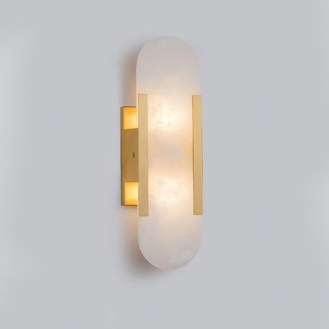 Kinkiet Livo | Lampa ścienna z alabastru | Nowoczesna forma wertykalna