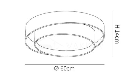 Melody Ring | Lampa Sufitowa LED | Nowoczesna Forma Okrągła