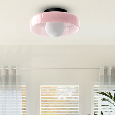 Plafoniera Rondo | Lampa Sufitowa Flush Mount | Nowoczesna Forma z Kloszem