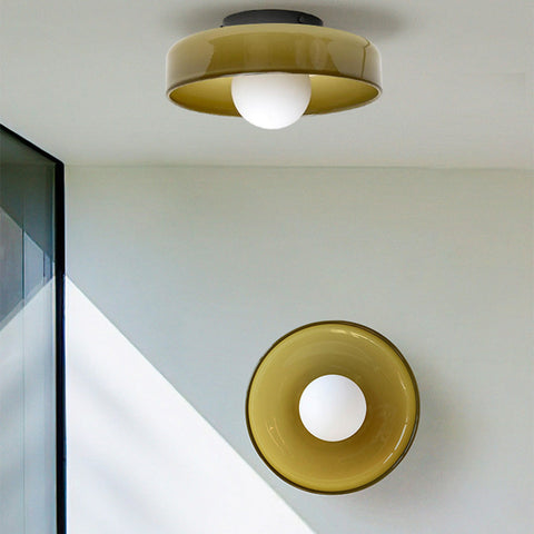 Plafoniera Rondo | Lampa Sufitowa Flush Mount | Nowoczesna Forma z Kloszem